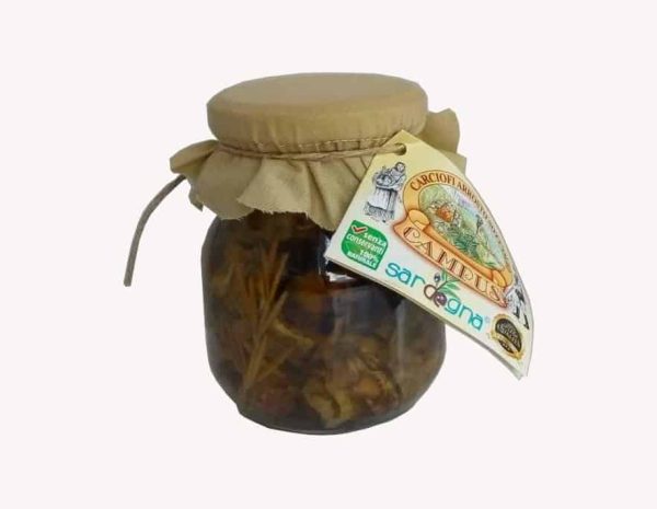 carciofi selvatici arrosto sotto'olio